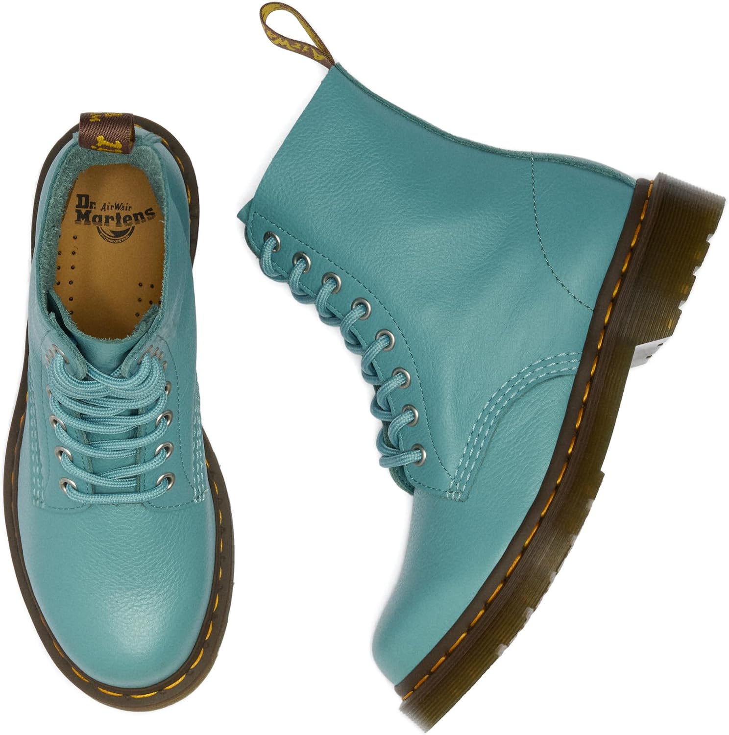 Dr. Martens Women's 1460 Pascal Mid Calf Boot Aquamarine Virginia