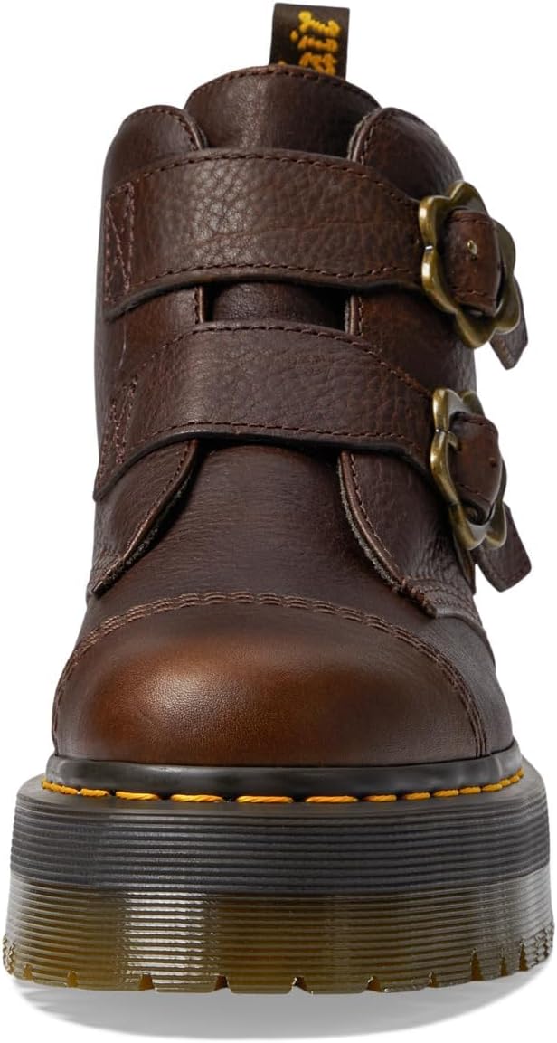 Dr. Martens Women's Devon Flwr Dark Brown