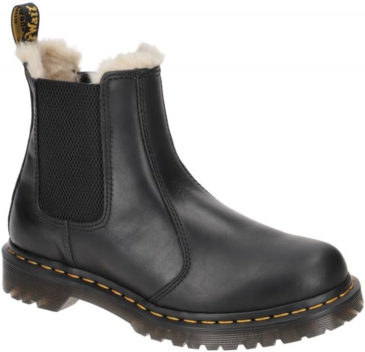 Dr. Martens Women's 2976 Leonore Leather Warmwair Chelsea Boot Black