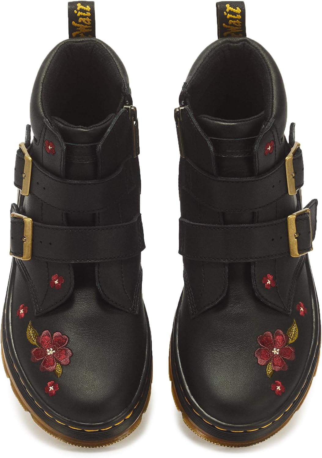 Dr. Martens Women's Charlee Buckle Low Boot Black Softy T