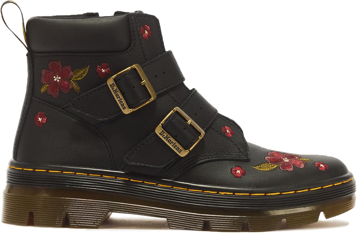 Dr. Martens Women's Charlee Buckle Low Boot Black Softy T