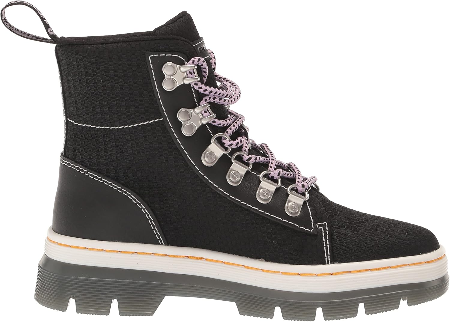 Dr. Martens Women's Combs W Tie Boot Black 4060 Recycled Nylon Ripstop