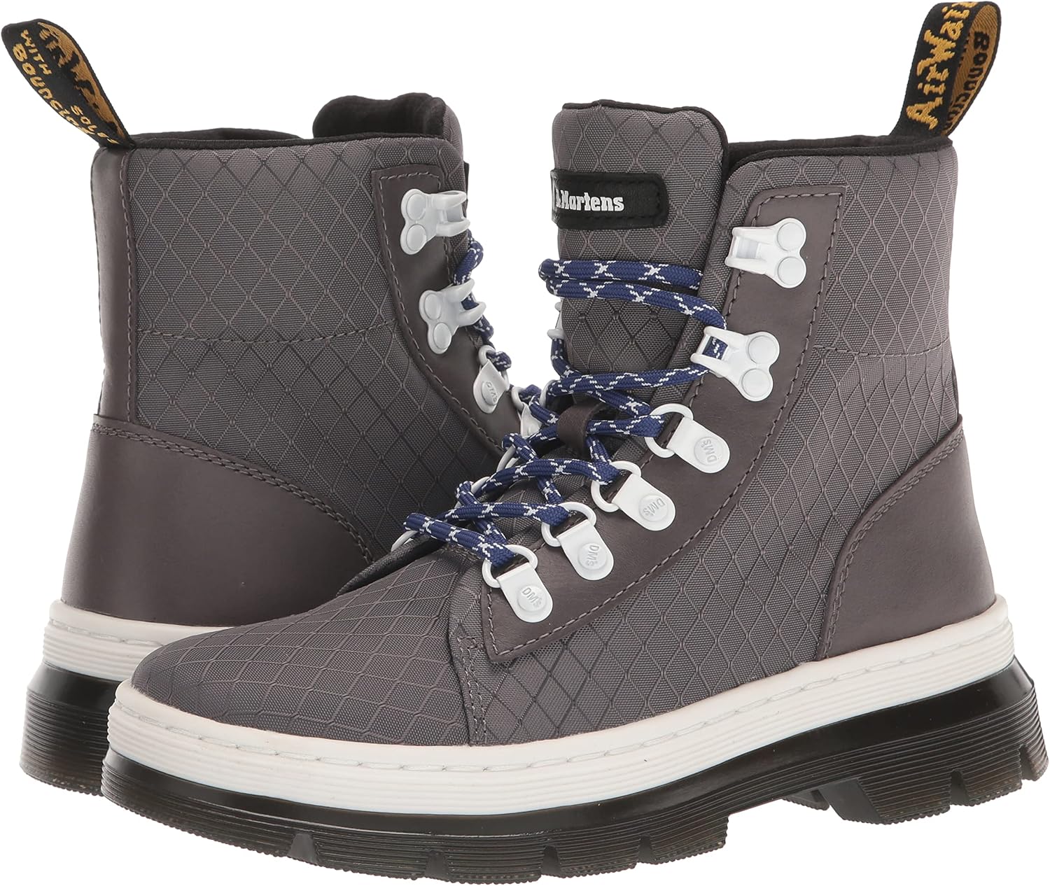 Dr. Martens Combs Casual Boot Gunmetal Nylon Ripstop+grove