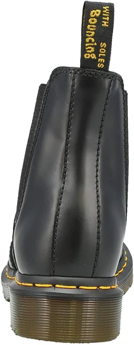 Dr. Martens, Womens 2976 Smooth Leather Chelsea Boot, Black, 6