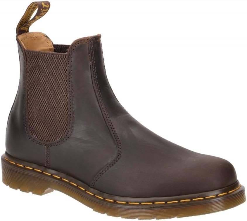 Dr. Martens Unisex Chelsea Boot Black US Men Brown Crazy Horse