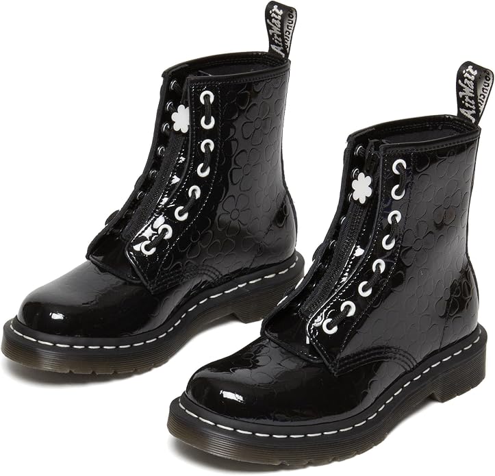 Dr. Martens Women's 1460 Jungle Fashion Boot Black Patent