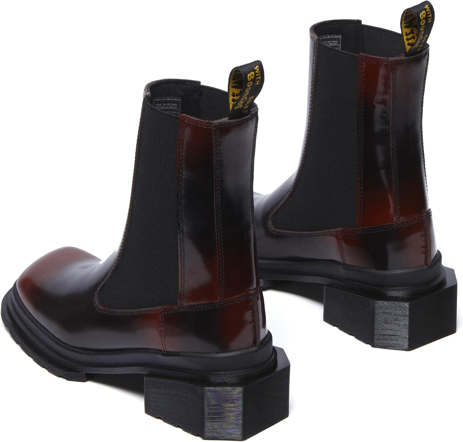 Dr. Martens Women's Maybole Chelsea Black+cherry Red Arcadia
