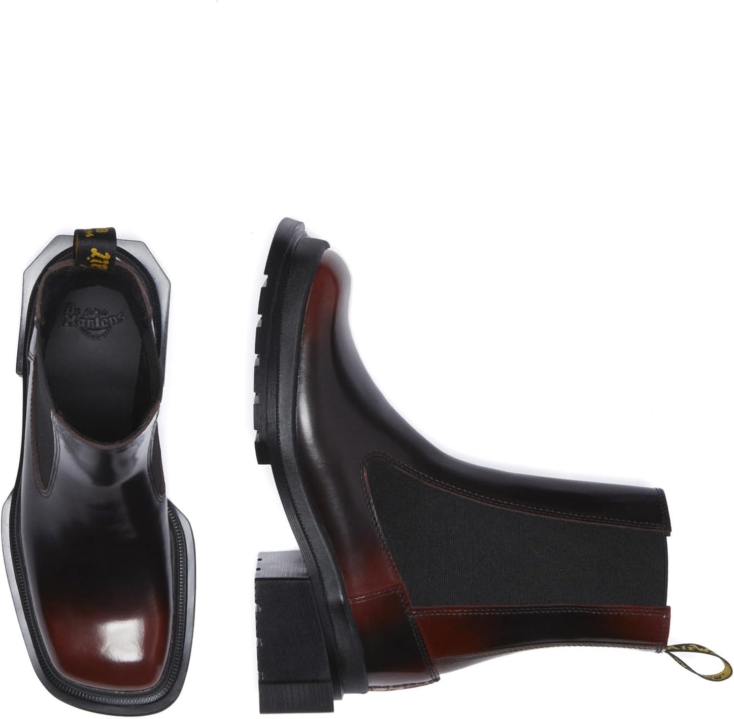 Dr. Martens Women's Maybole Chelsea Black+cherry Red Arcadia
