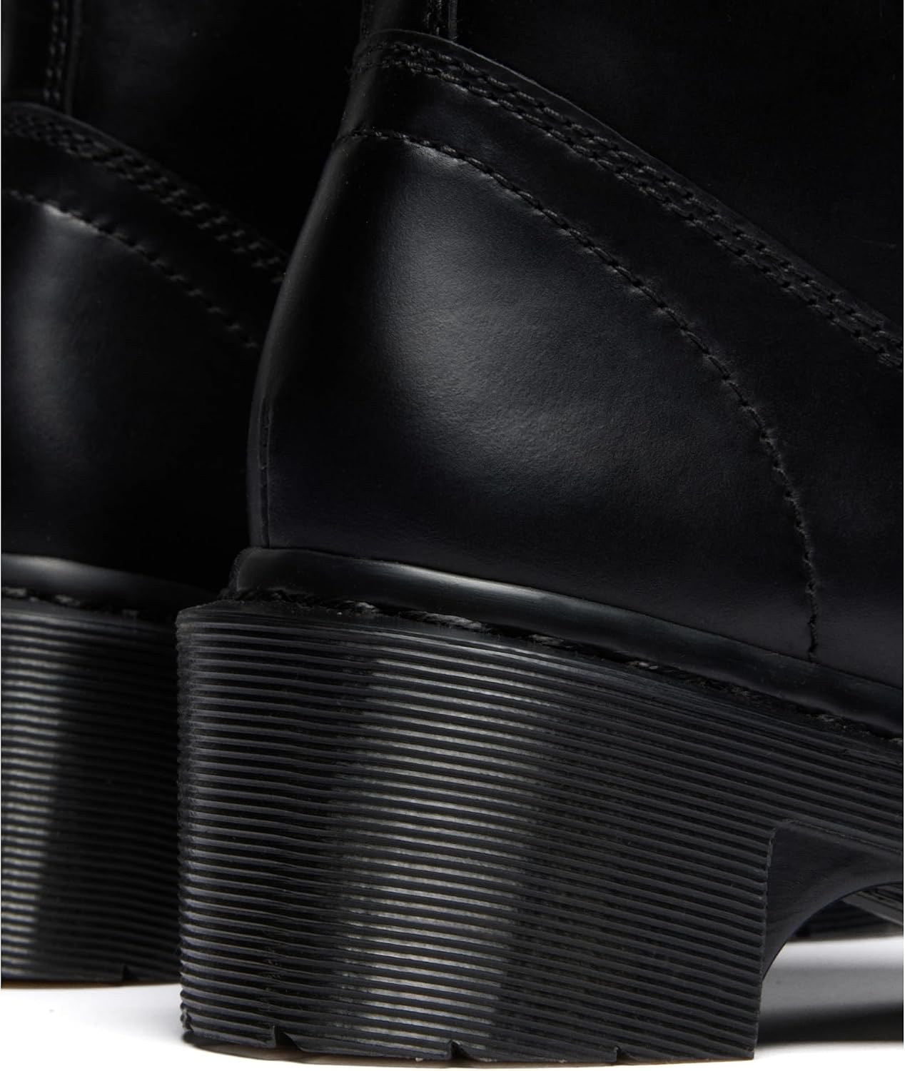 Dr. Martens Women's Alderstone Lace Up Leather Heeled Boot Black Orleans
