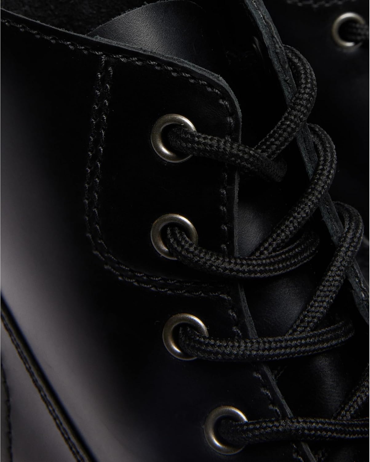 Dr. Martens Women's Alderstone Lace Up Leather Heeled Boot Black Orleans
