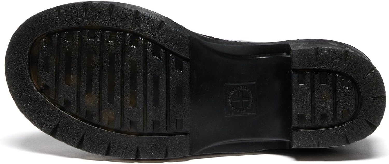 Dr. Martens Women's Alderstone Lace Up Leather Heeled Boot Black Orleans