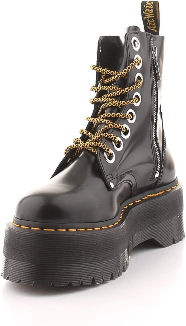 Dr. Martens Women's Jadon Max Leather Platform Boot Black Buttero