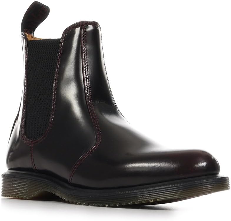 Dr. Martens Women's Flora Chelsea Boot Cherry Red Arcadia