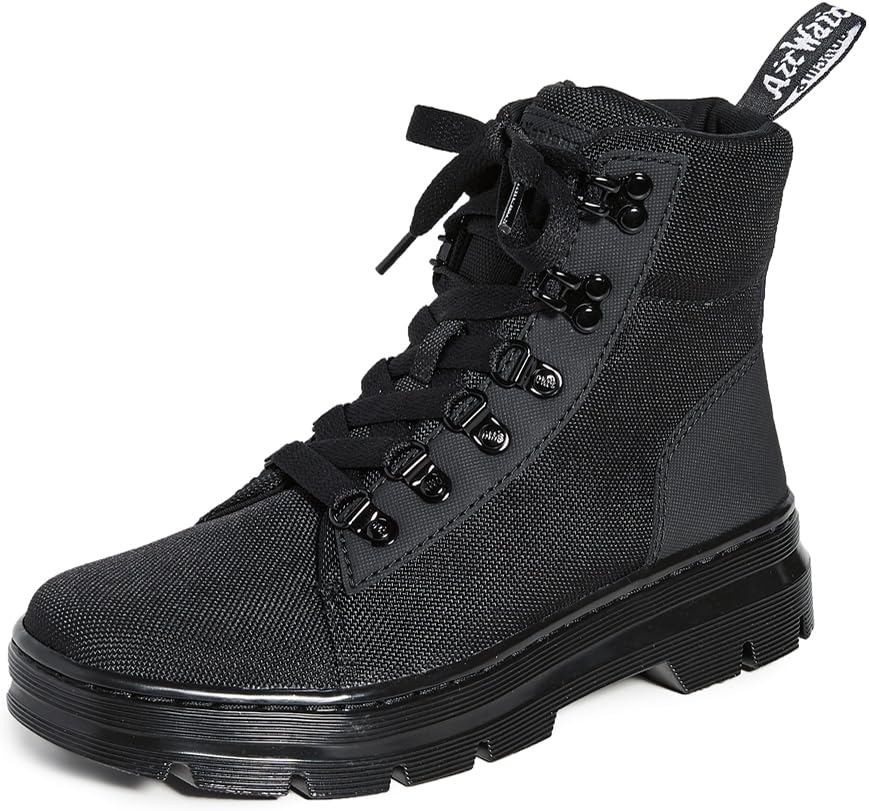 Dr. Martens Combs Casual Boot Black+black Ajax+extra Tough Poly