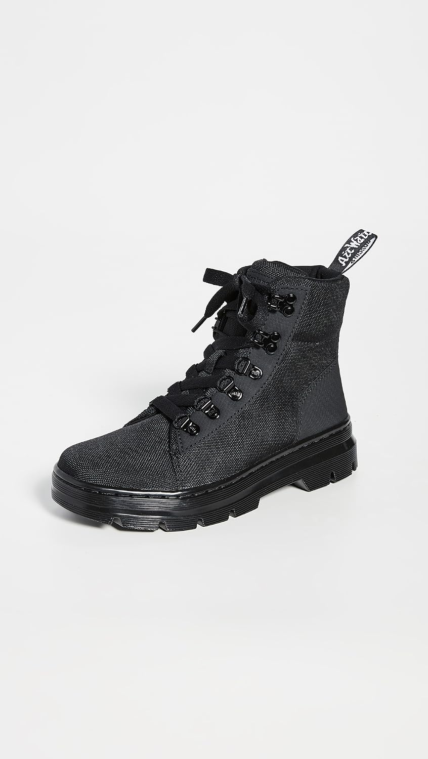 Dr. Martens Combs Casual Boot Black+black Ajax+extra Tough Poly