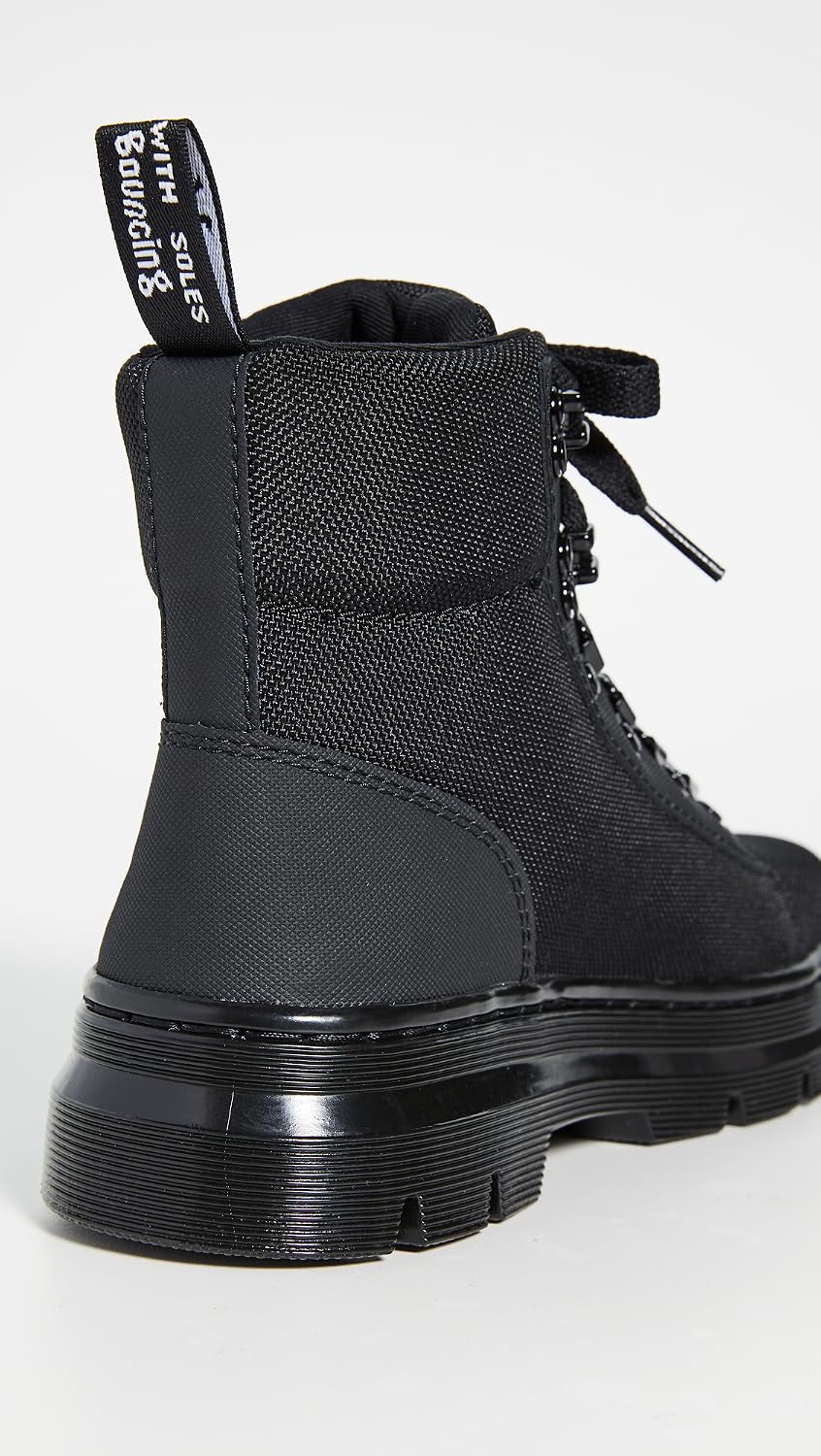 Dr. Martens Combs Casual Boot Black+black Ajax+extra Tough Poly