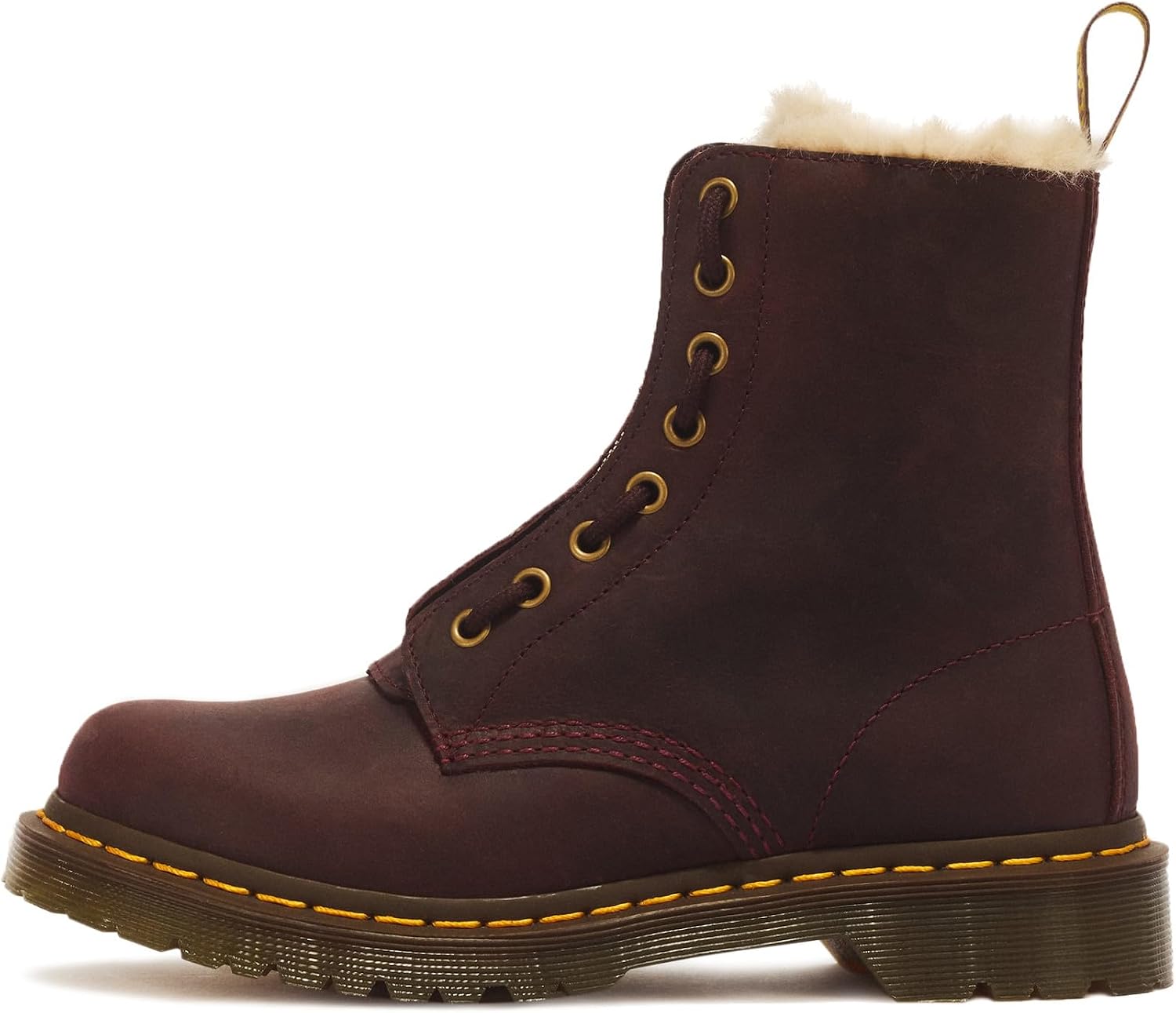 Dr. Martens womens 1460 Fz Wl Serena Cherry Red Crazy Horse