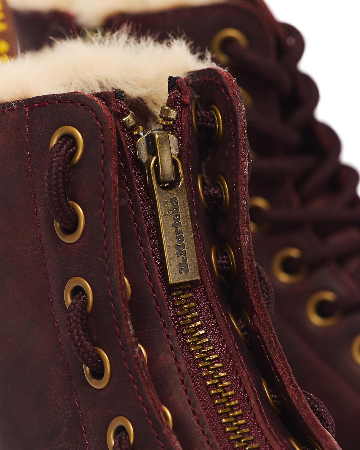Dr. Martens womens 1460 Fz Wl Serena Cherry Red Crazy Horse
