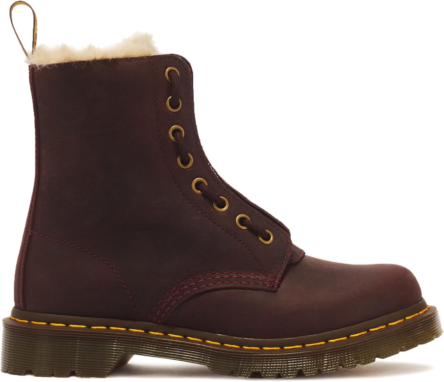 Dr. Martens womens 1460 Fz Wl Serena Cherry Red Crazy Horse
