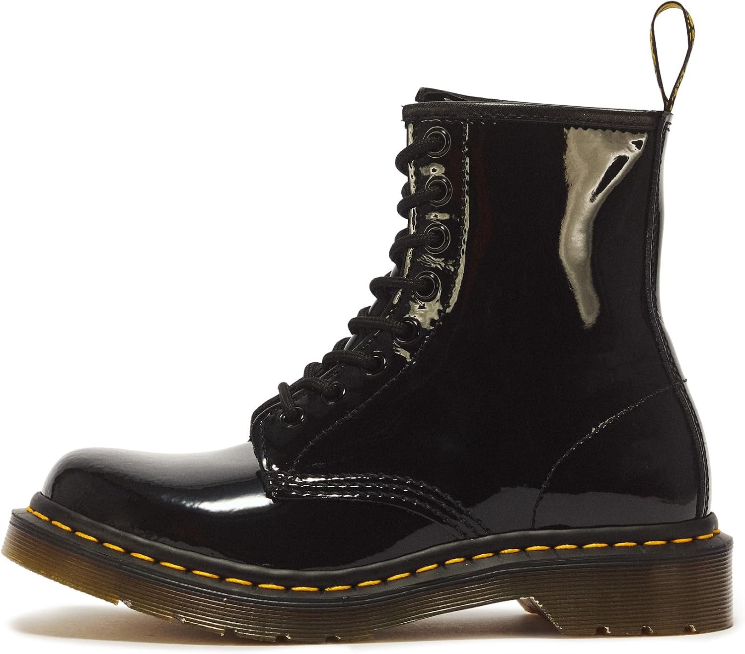 Dr. Martens 1460 Women's Patent Leather Lace Up Boots Black