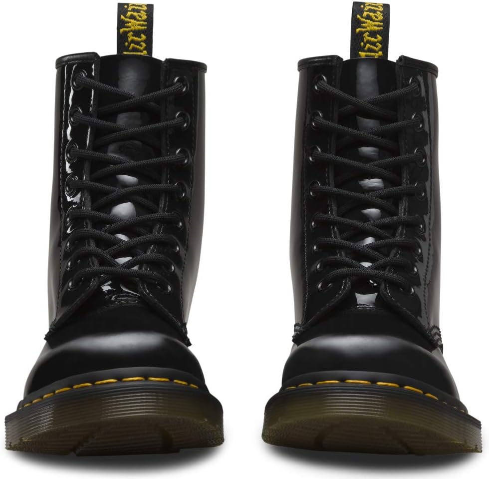 Dr. Martens 1460 Women's Patent Leather Lace Up Boots Black