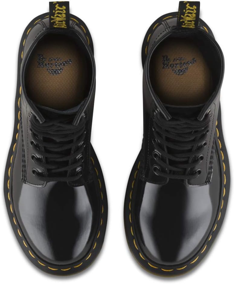 Dr. Martens 1460 Women's Patent Leather Lace Up Boots Black