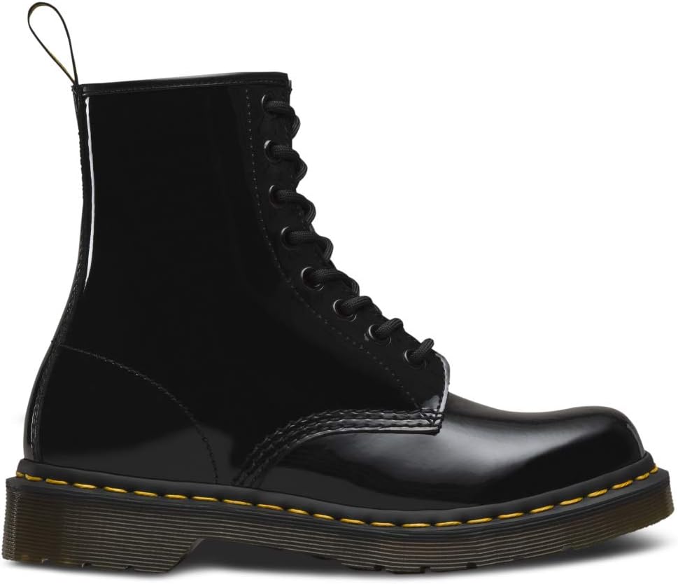 Dr. Martens 1460 Women's Patent Leather Lace Up Boots Black