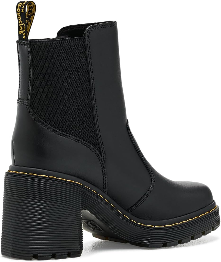 Dr. Martens Women's Spence Zip Heeled Boot Black