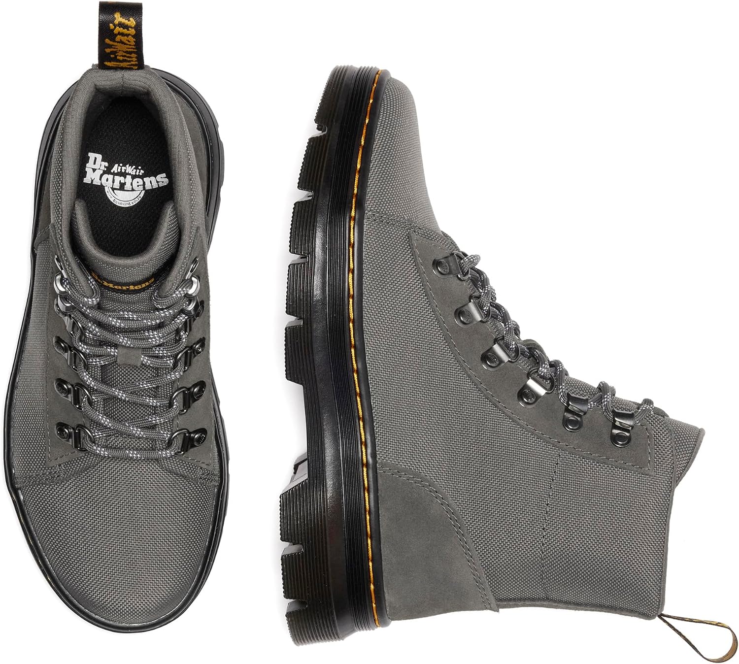 Dr. Martens Women's Combs Combat Boots Gunmetal Bronx Suede+extra Tough 5050