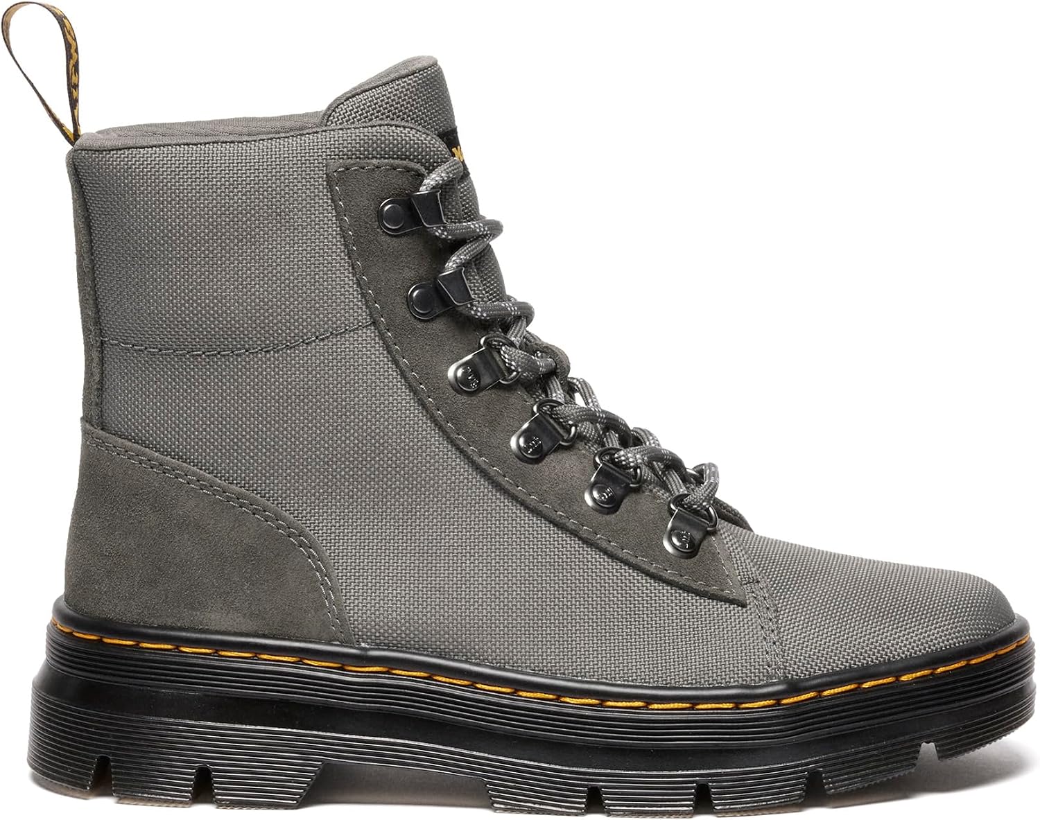 Dr. Martens Women's Combs Combat Boots Gunmetal Bronx Suede+extra Tough 5050