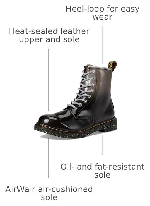 Dr. Martens Women's 1460 Smooth Leather Lace Up Boots Black