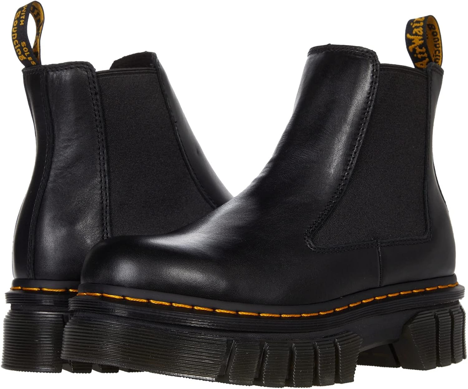 Dr. Martens Women's Audrick Leather Chelsea Boot Black Nappa Lux