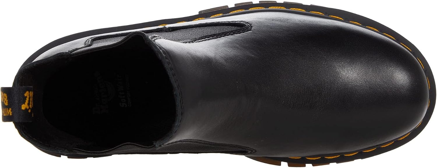 Dr. Martens Women's Audrick Leather Chelsea Boot Black Nappa Lux