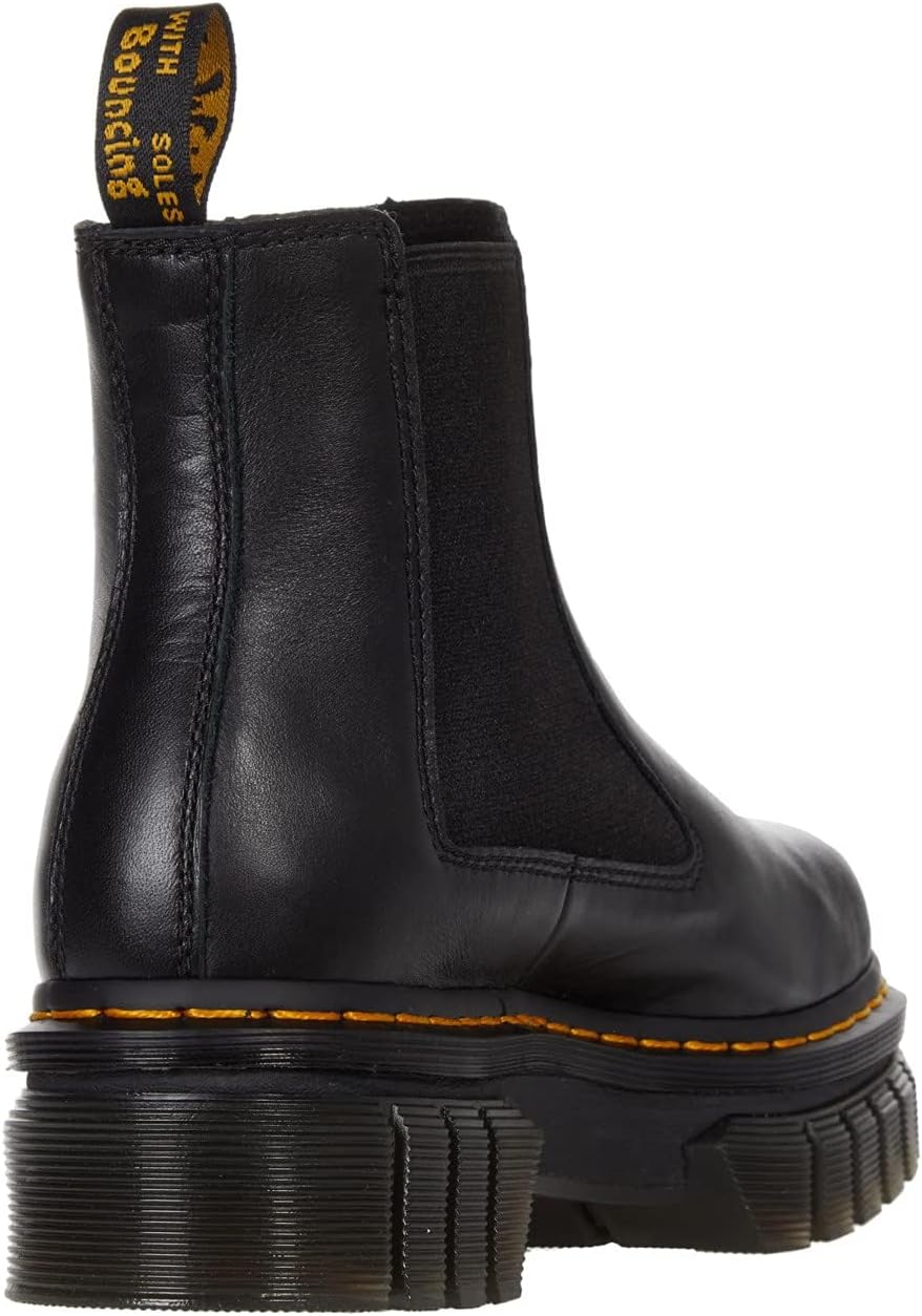 Dr. Martens Women's Audrick Leather Chelsea Boot Black Nappa Lux