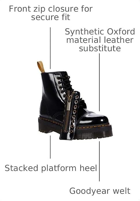 Dr. Martens Women's Sinclair 8 Eye Boots Black