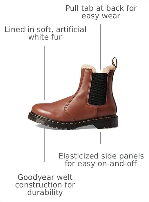 Dr. Martens mens 2976 Chelsea Boot Saddle Tan Farrier
