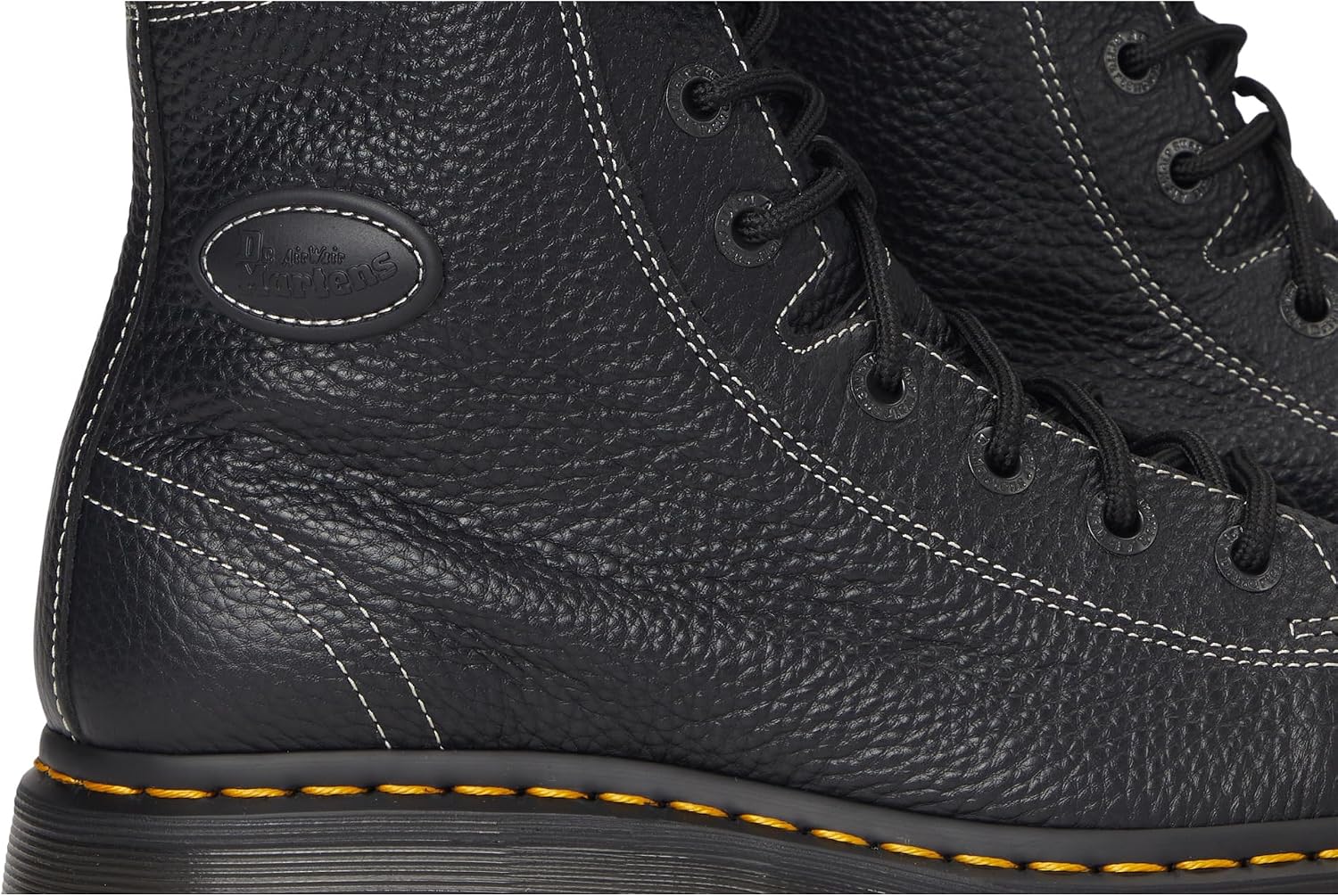 Dr. Martens womens Buzz 8-eye Black Milled Nappa