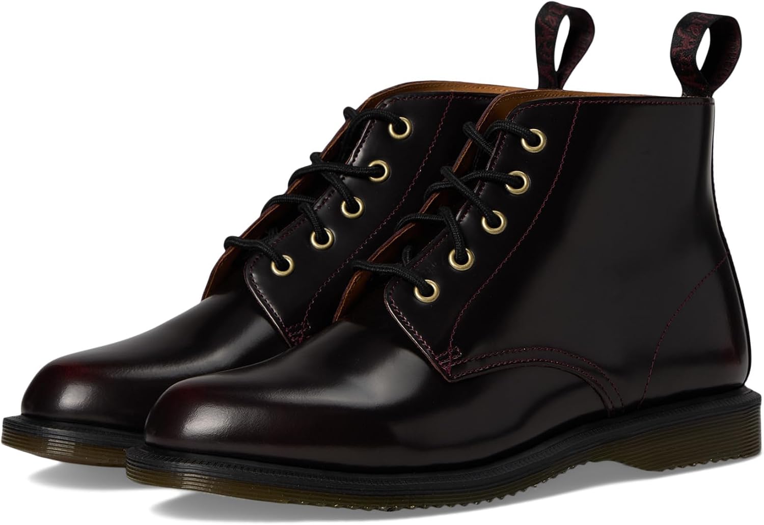 Dr. Martens Women's Emmeline Leather 5 Eye Boot Cherry Red