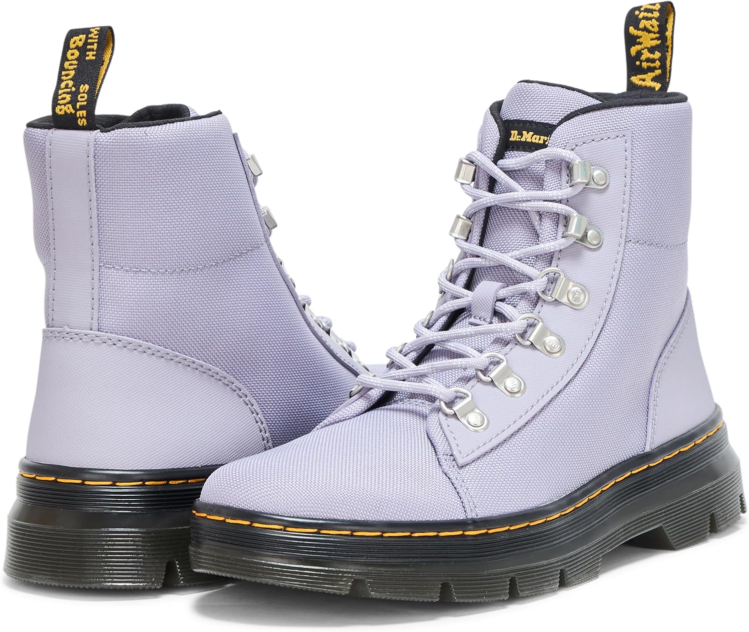 Dr. Martens Women's Combs W Tie Boot Frosted Lavender Extra Tough 5050+ajax