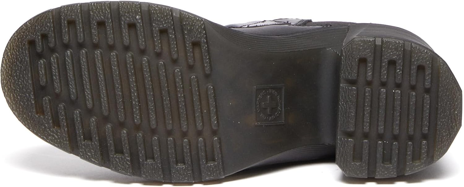 Dr. Martens womens Gaya Boot Black Sendal+soft Patent Pu