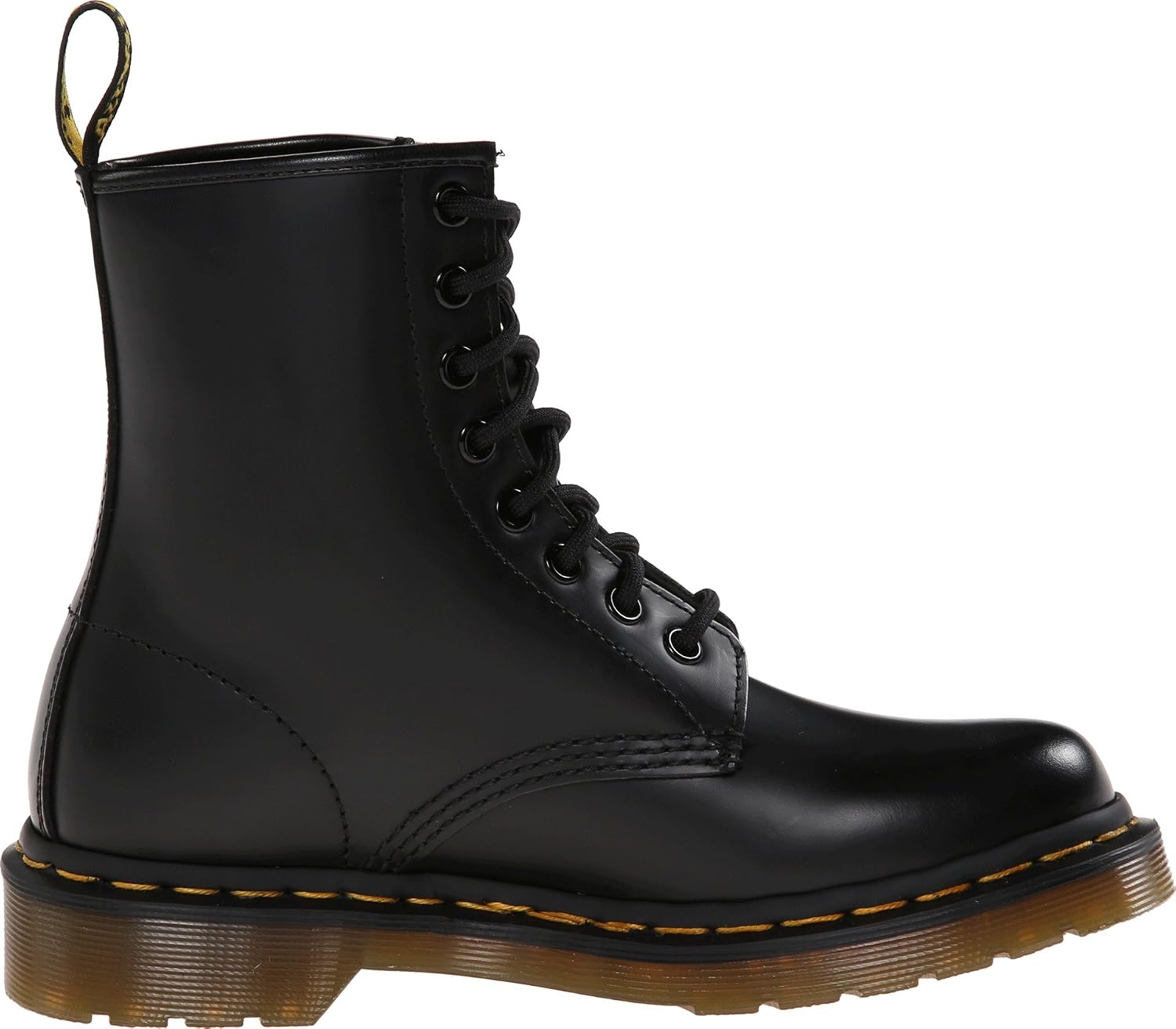 Dr. Martens Women's 1460 Smooth Leather Lace Up Boots Black Smooth