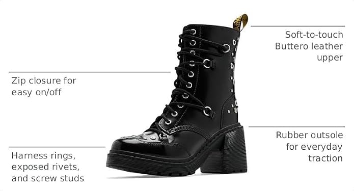 Dr. Martens womens Chesney Hardware Black