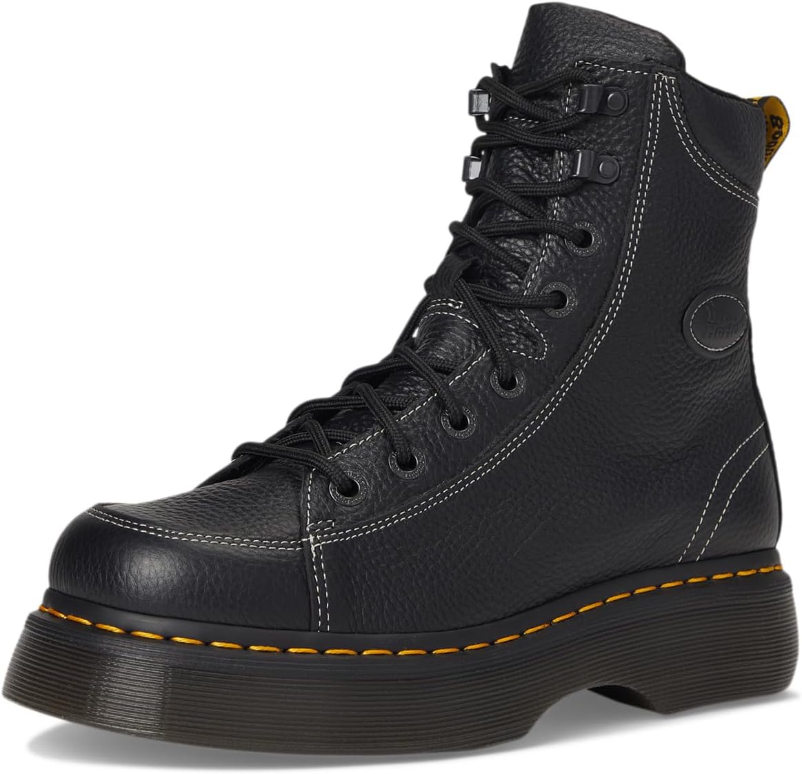 Dr. Martens womens Buzz 8-eye Black Milled Nappa