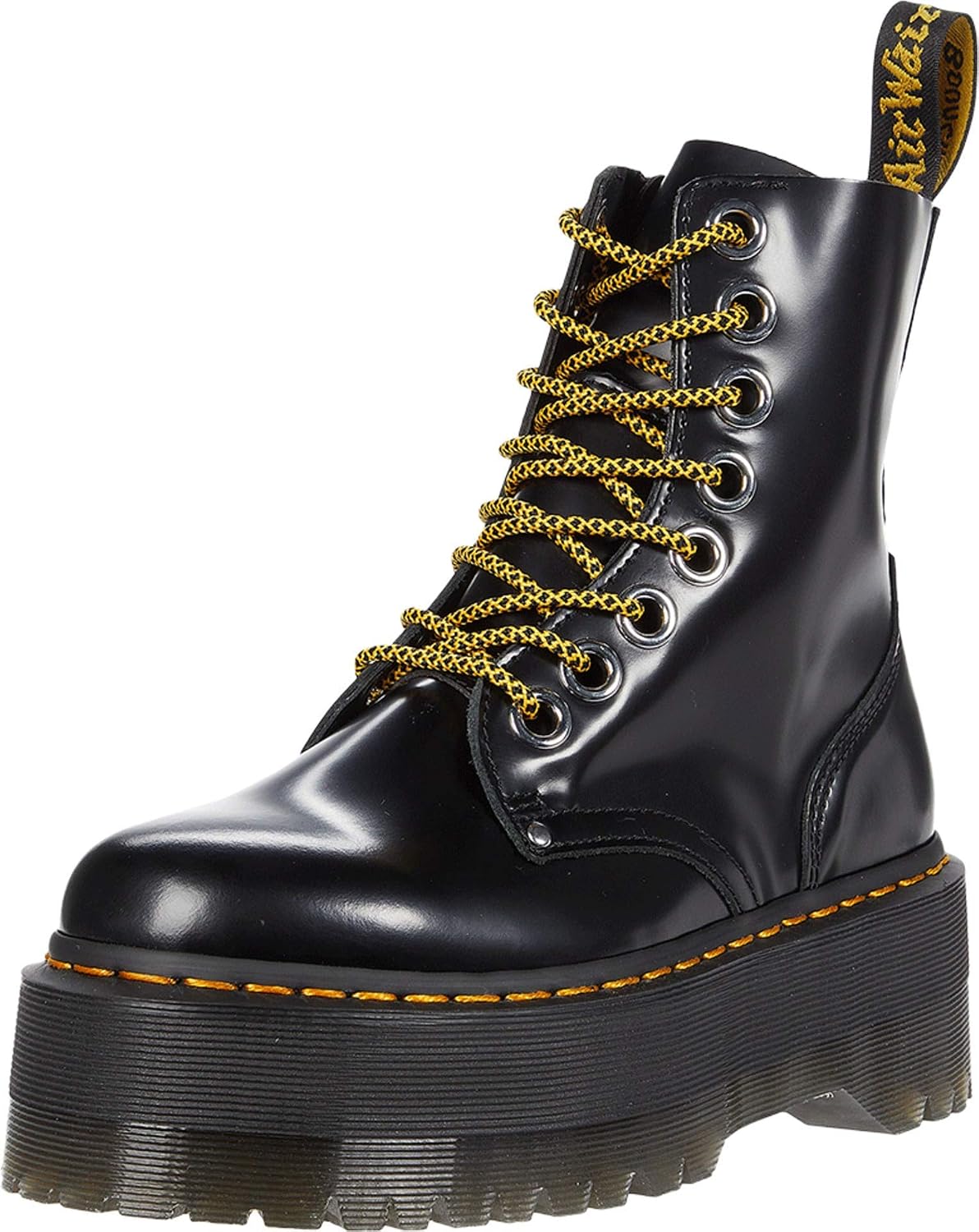 Dr. Martens Women's Jadon Max Leather Platform Boot Black