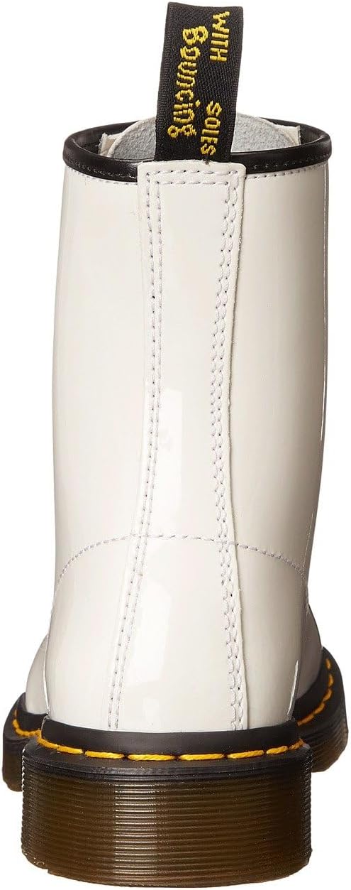 Dr. Martens Women's 1460 W Patent Leather White