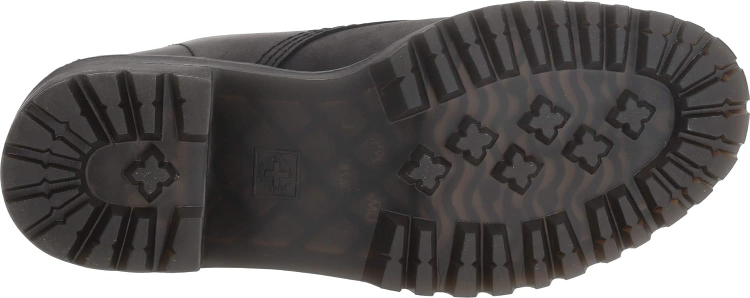 Dr. Martens Women's Shriver Hi Leather Heeled Lace Up Boot Black