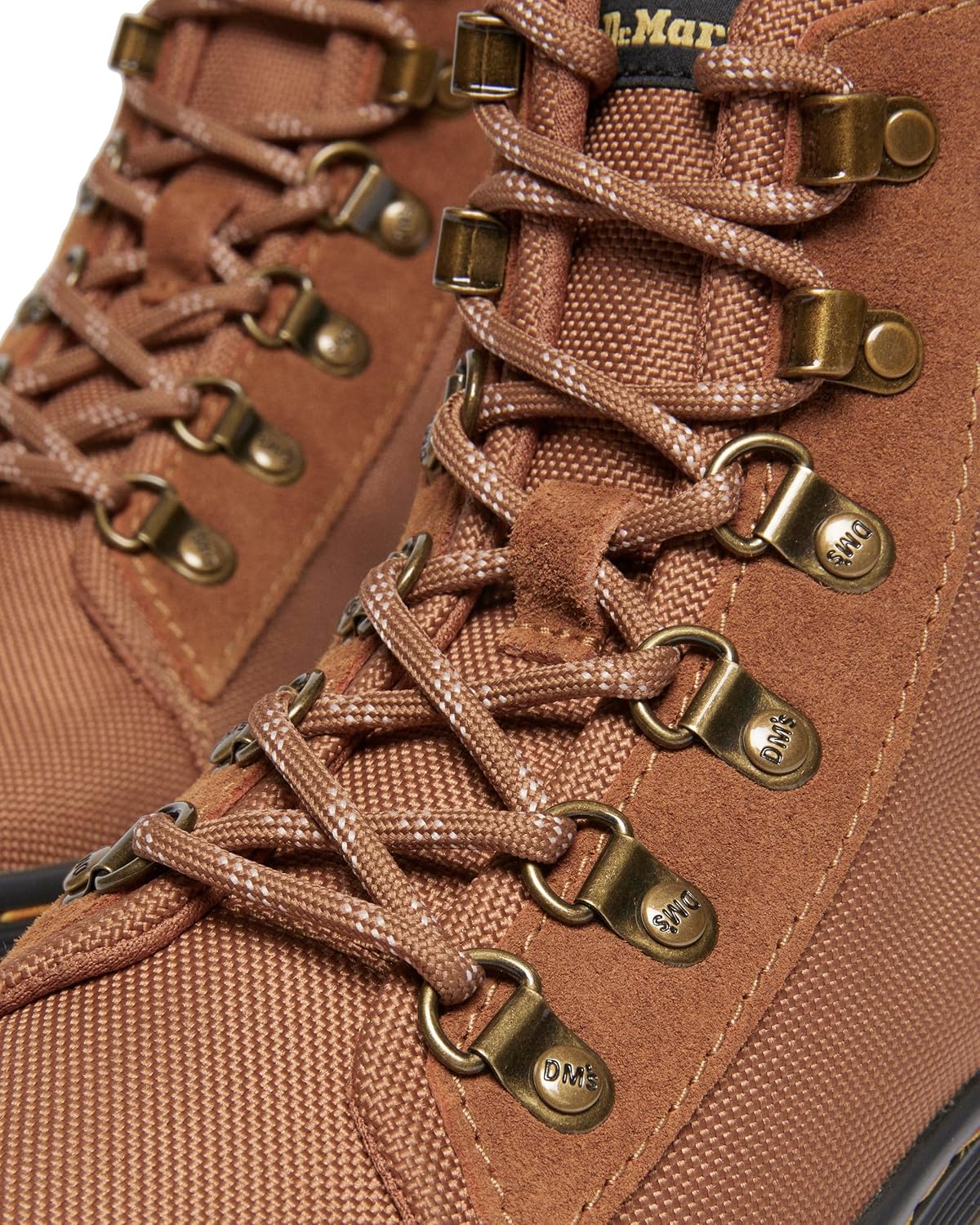Dr. Martens Women's Combs Combat Boots Desert Brown Bronx Suede