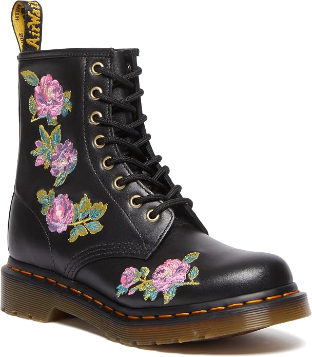 Dr. Martens Women's Women's 1460 Vonda Ii Embroidered 8 Eye Boot Black