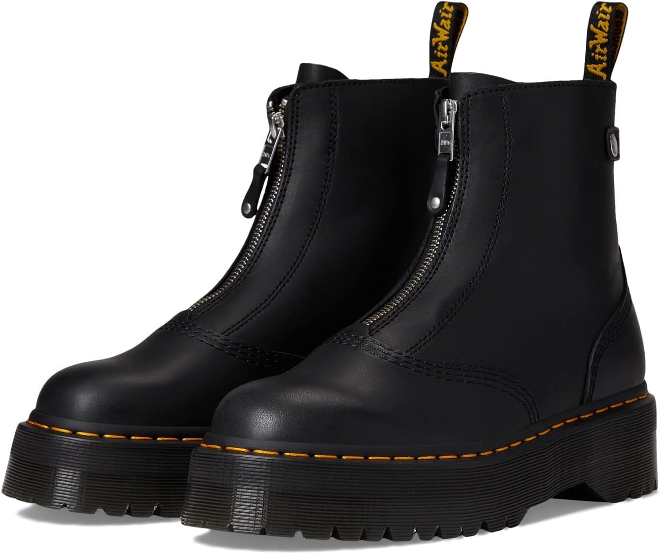 Dr. Martens womens Jetta Sendal Leather Boot Black Sendal
