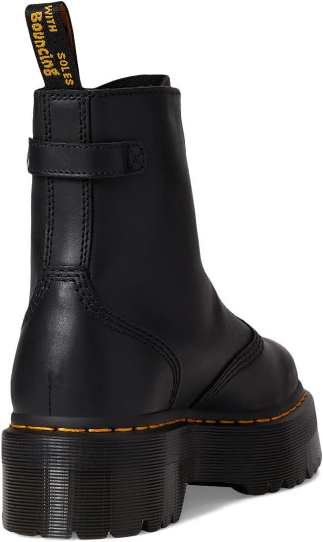 Dr. Martens womens Jetta Sendal Leather Boot Black Sendal